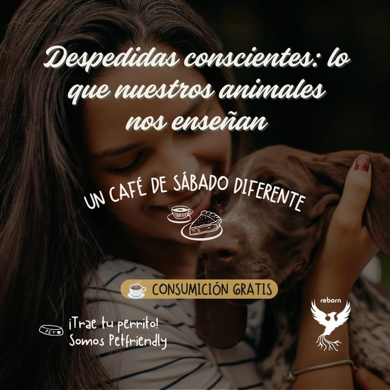 Cover Image for Despedidas conscientes: charla + demo exclusiva — Evento Pet friendly en Chamberí. Consumición gratis ☕🐾