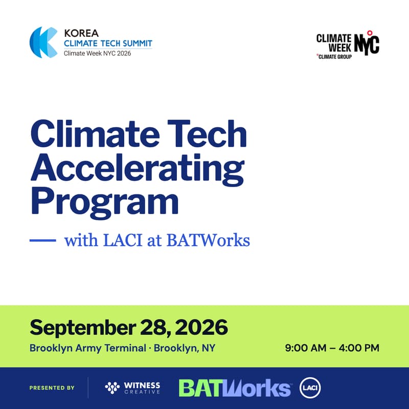 Cover Image for Climate Tech Accelerating Program with LACI at BATWorks
