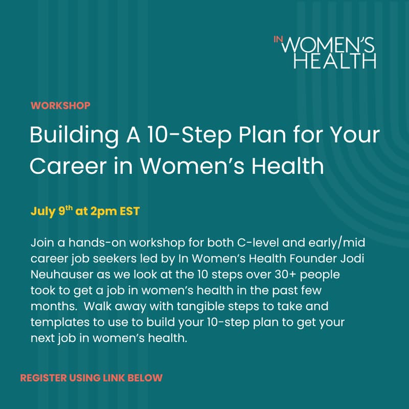 Cover Image for Building A 10-Step Plan for Your Career in Women’s Health