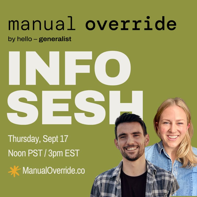 Cover Image for Manual Override Info Session
