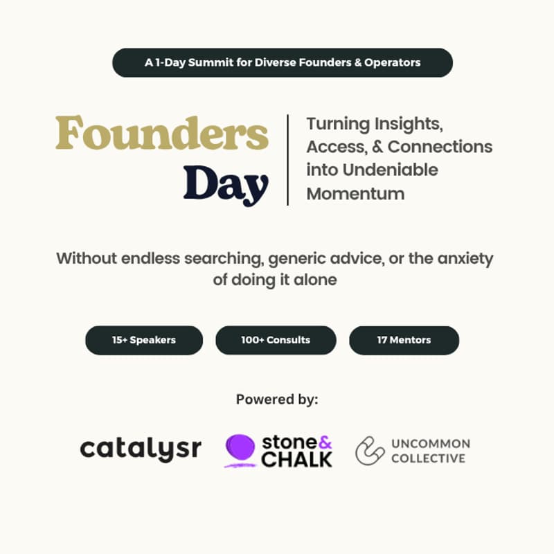 Cover Image for Founders Day: Turning Insights, Access & Connection into Undeniable Momentum in 2026