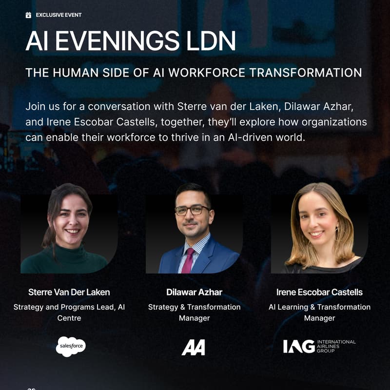 Cover Image for AI Evenings LDN:The Human Side of AI Workforce Transformation