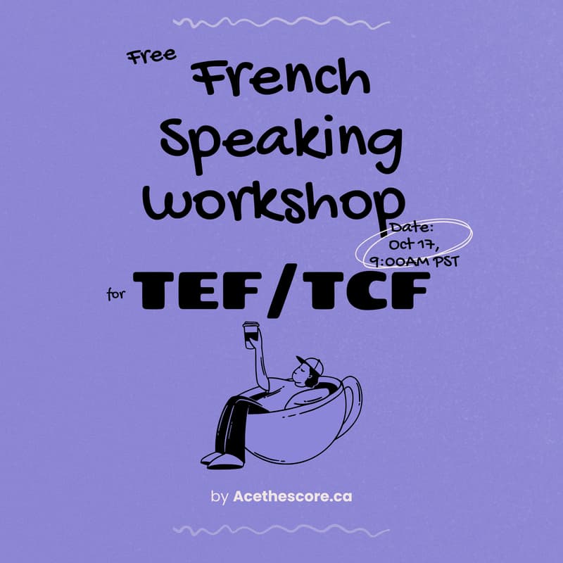 Cover Image for Free French Speaking workshop for TEF and TCF
