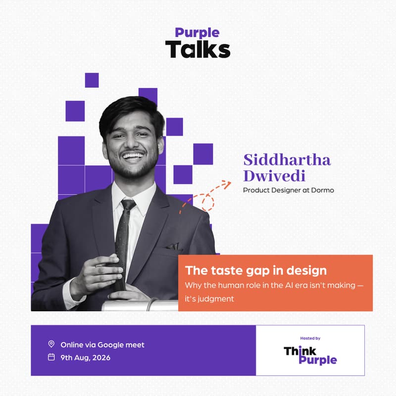 Cover Image for Purple Talks 02: The Taste Gap in Design!