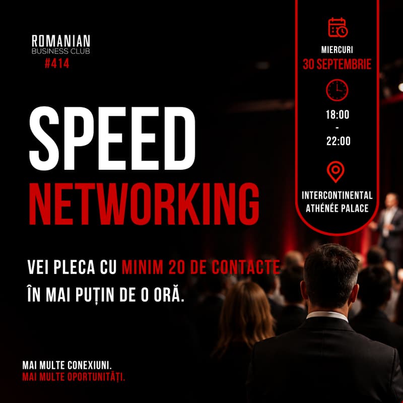 Cover Image for RBC #414 Ultima miercuri din fiecare lună | Speed Networking by Romanian Business Club