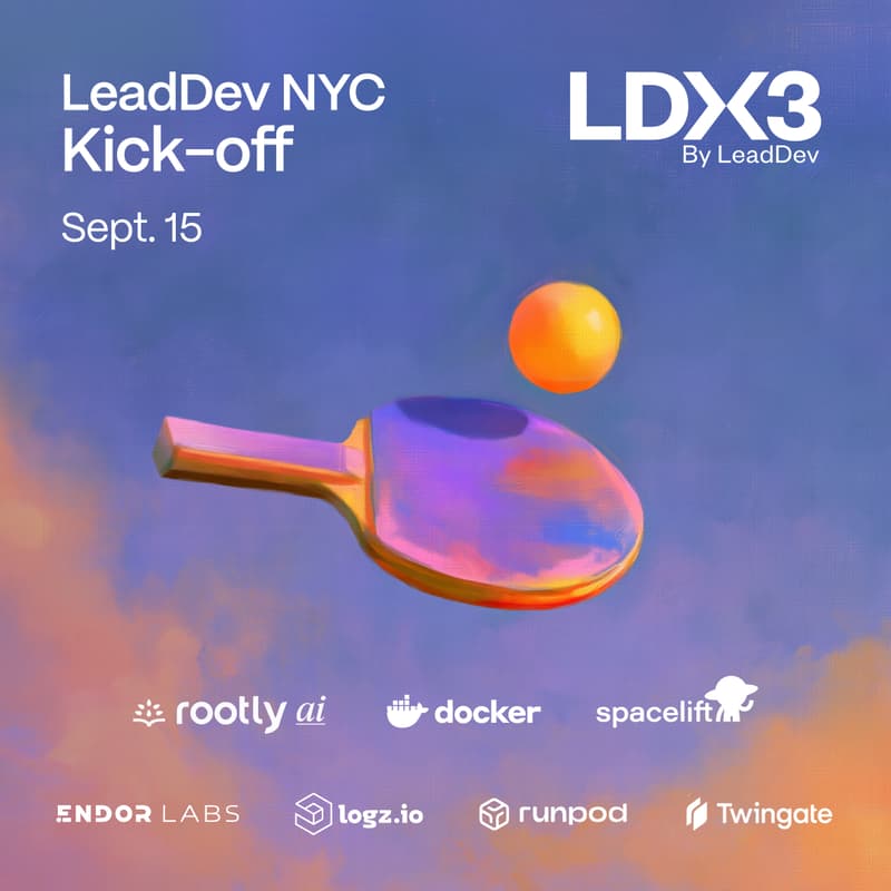 Cover Image for LeadDev NYC Kickoff Social w/ Rootly AI, Docker, Twingate, Spacelift, Runpod, Endor Labs, & Logz.io