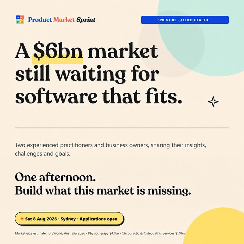 Cover Image for Product Market Sprint 01 - Allied Health
