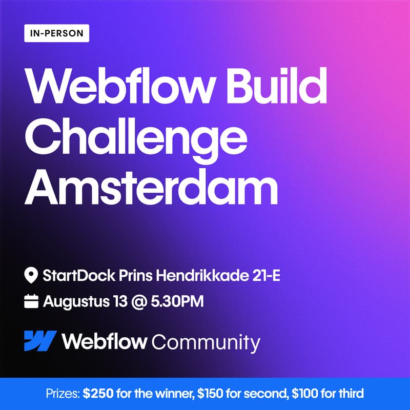Cover Image for Webflow Build Challenge