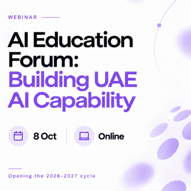 Cover Image for AI Education Forum: Building UAE AI Capability