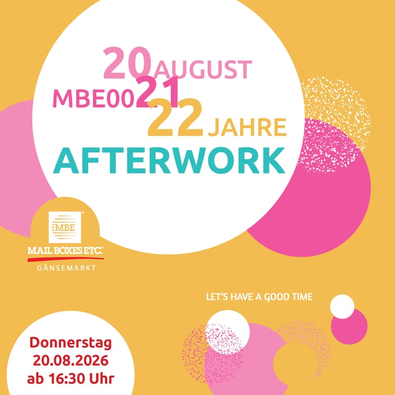 Cover Image for 22 Jahre MBE-Gänsemarkt Afterwork