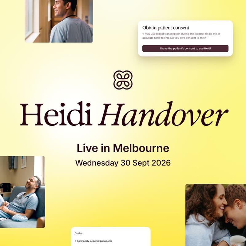 Cover Image for LIVESTREAM: Heidi Handover