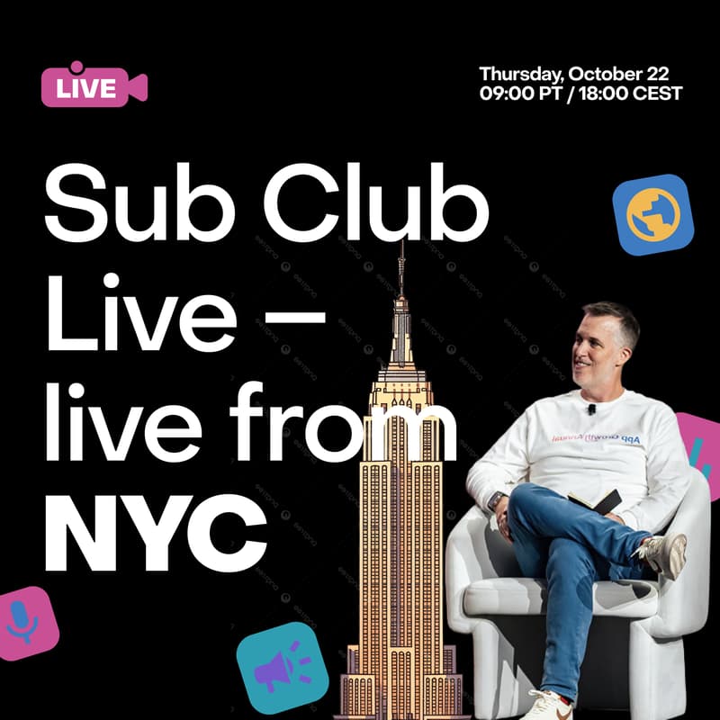 Cover Image for A New York App Week special | Sub Club Live