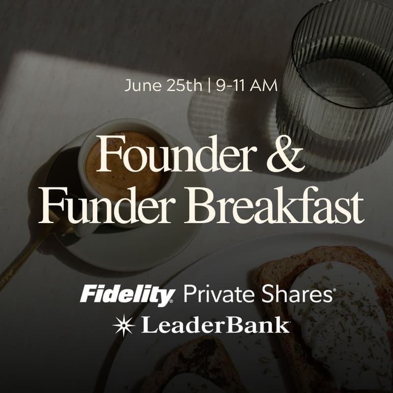 Cover Image for Founder & Funder Breakfast