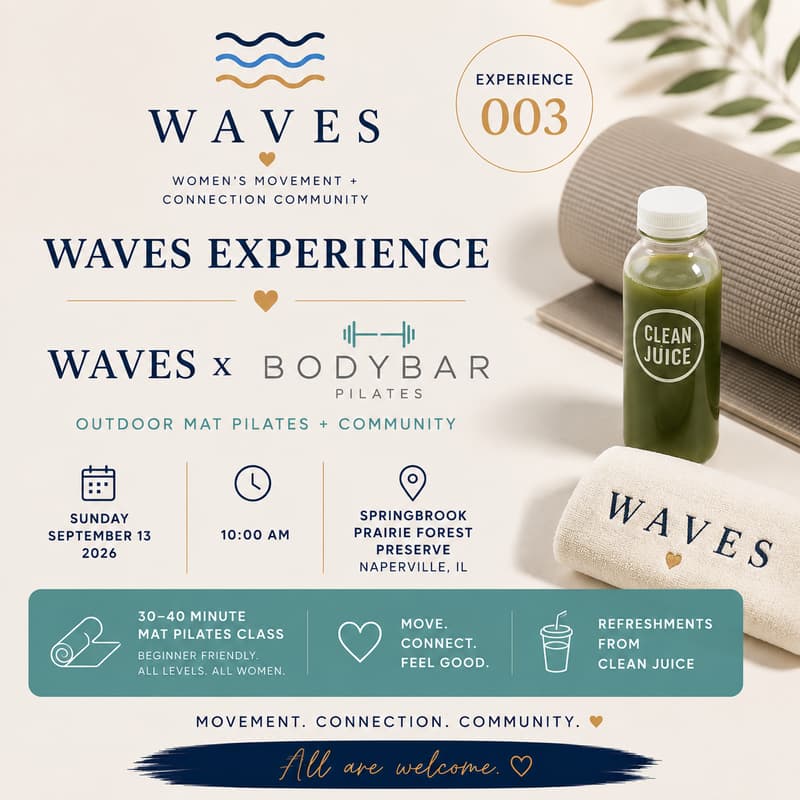 Cover Image for Waves Experiences | Waves x BODYBAR Pilates X Clean Juice