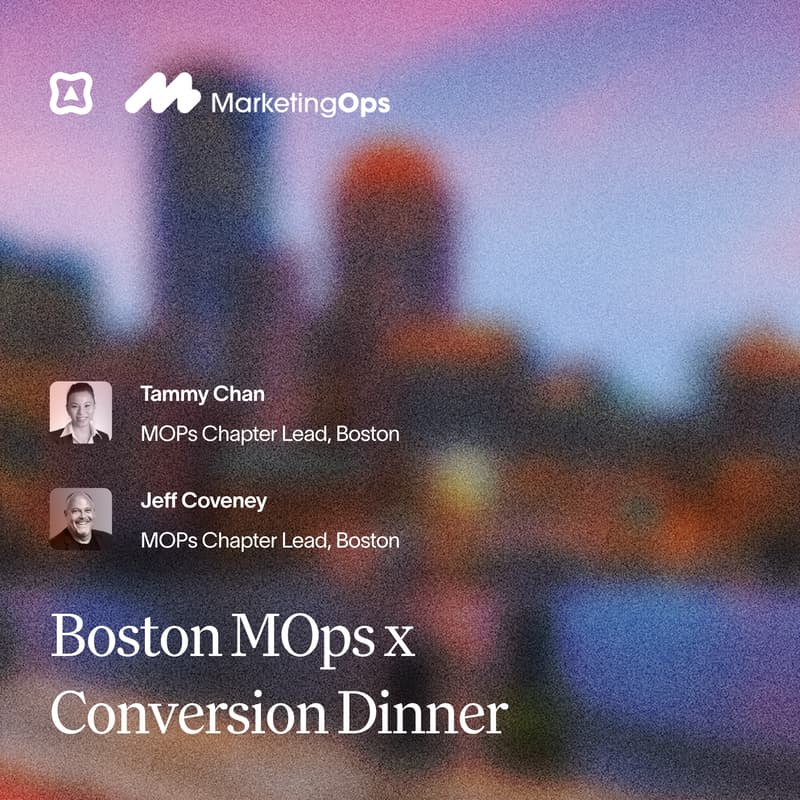 Cover Image for Boston MOps x Conversion Dinner