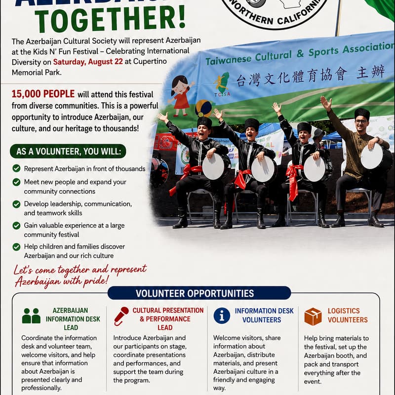 Cover Image for Represent Azerbaijan Together: Volunteer at the Kids N’ Fun Festival