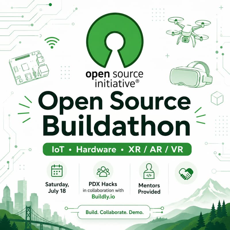Cover Image for Open Source Buildathon: IoT, Hardware & XR/AR/VR