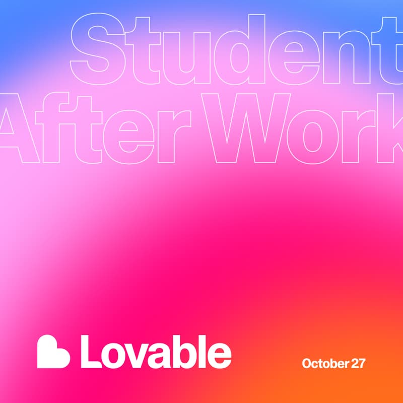 Cover Image for Student After Work at Lovable HQ