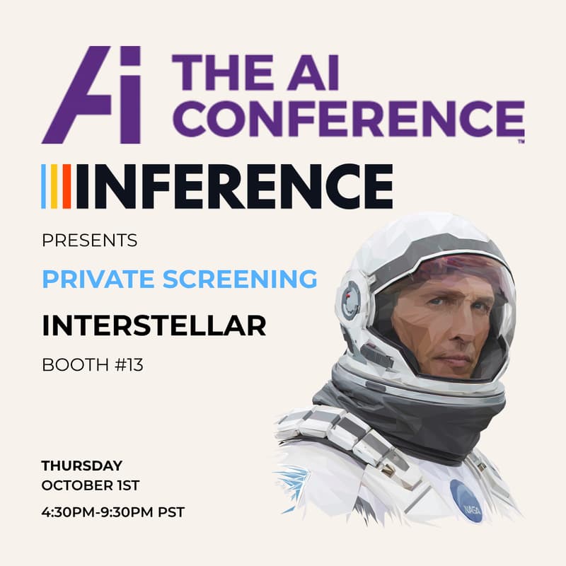 Cover Image for THE AI CONFERENCE AFTER PARTY: 🎬 PRIVATE SCREENING OF INTERSTELLAR 🚀