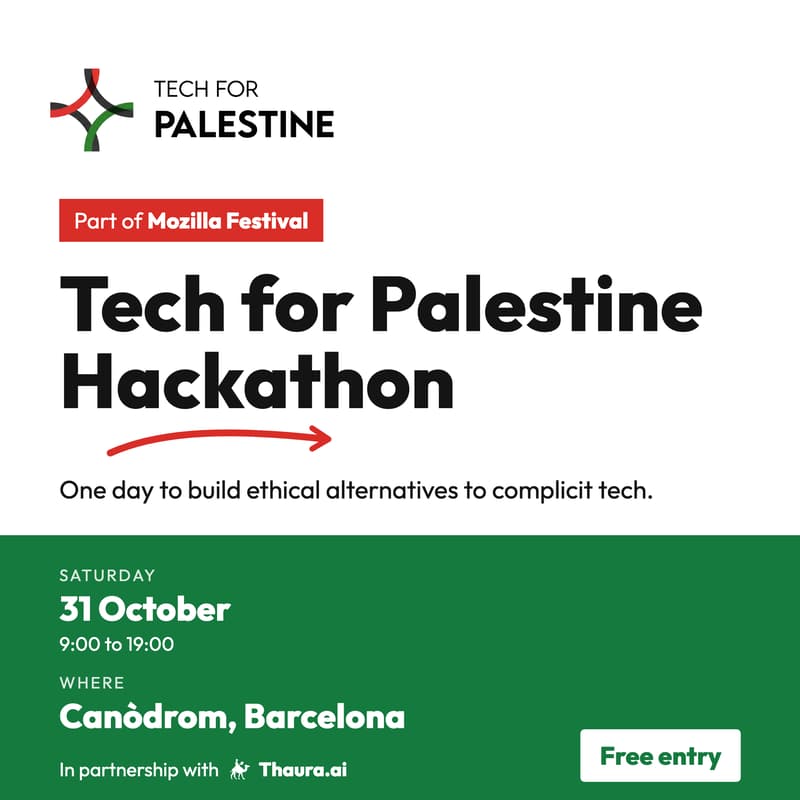 Cover Image for Mozfest x Tech for Palestine x Thaura.ai