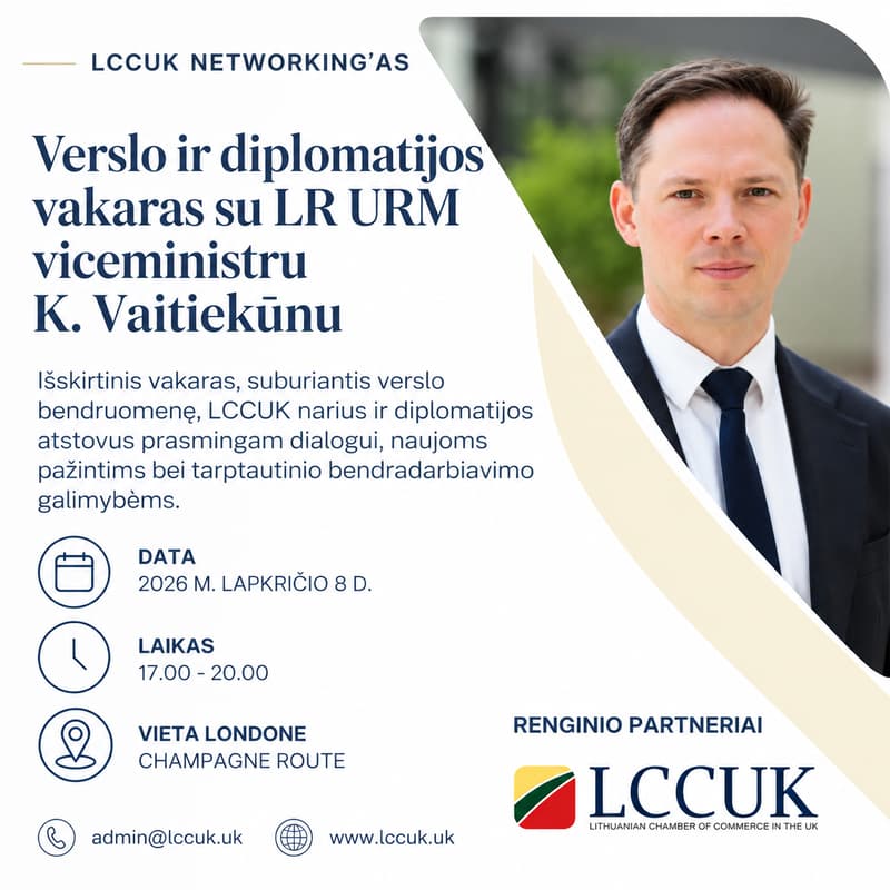 Cover Image for Susitikimas su LT URM viceministru K. Vaitiekūnu