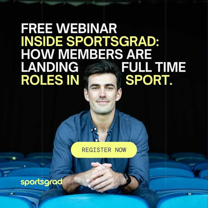 Cover Image for Inside SportsGrad: How members are landing full-time roles in sport - and what's working right now