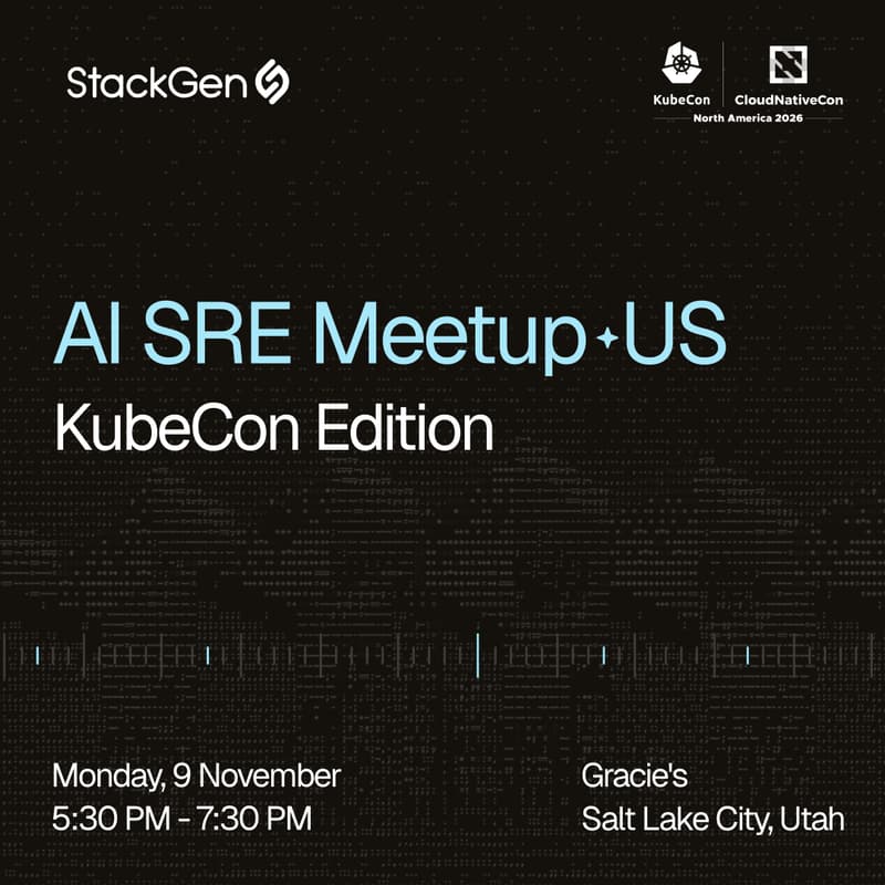 Cover Image for AI SRE Meetup, Salt Lake City, UT- KubeCon Edition