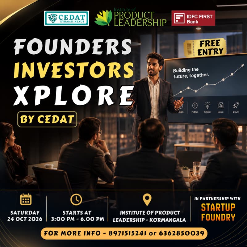 Cover Image for Founders & Investors Xplore by CEDAT