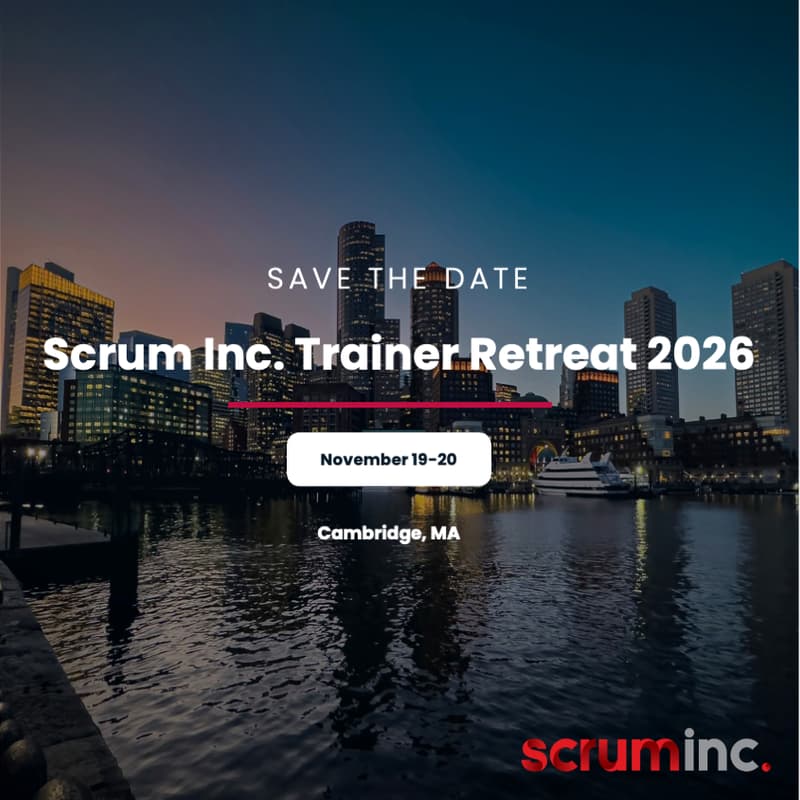 Cover Image for 4th Annual Scrum Inc. Trainer Retreat