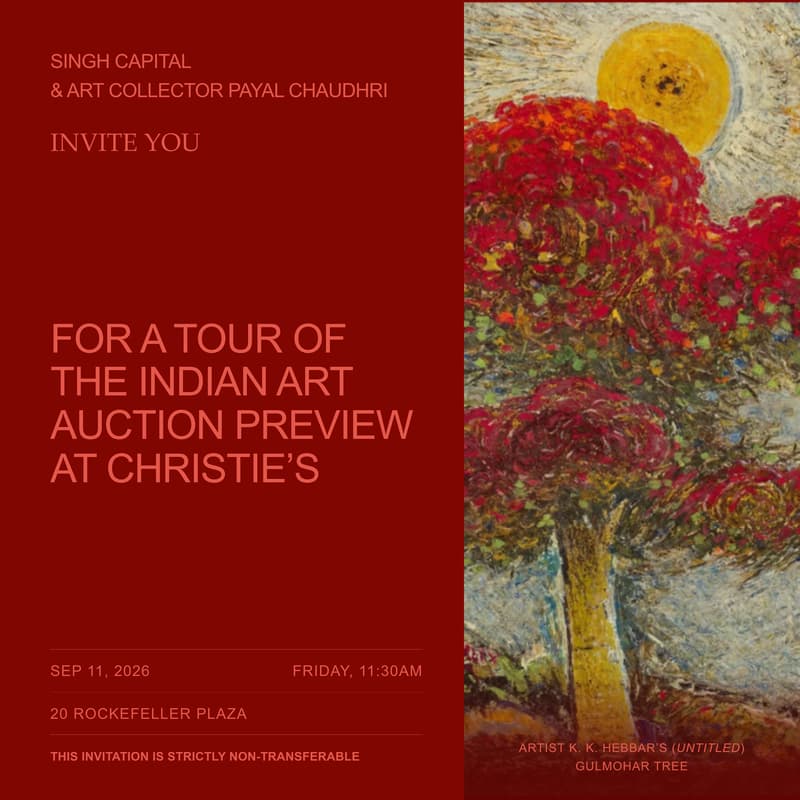 Cover Image for Tour of the Indian Art Auction Preview at Christie's