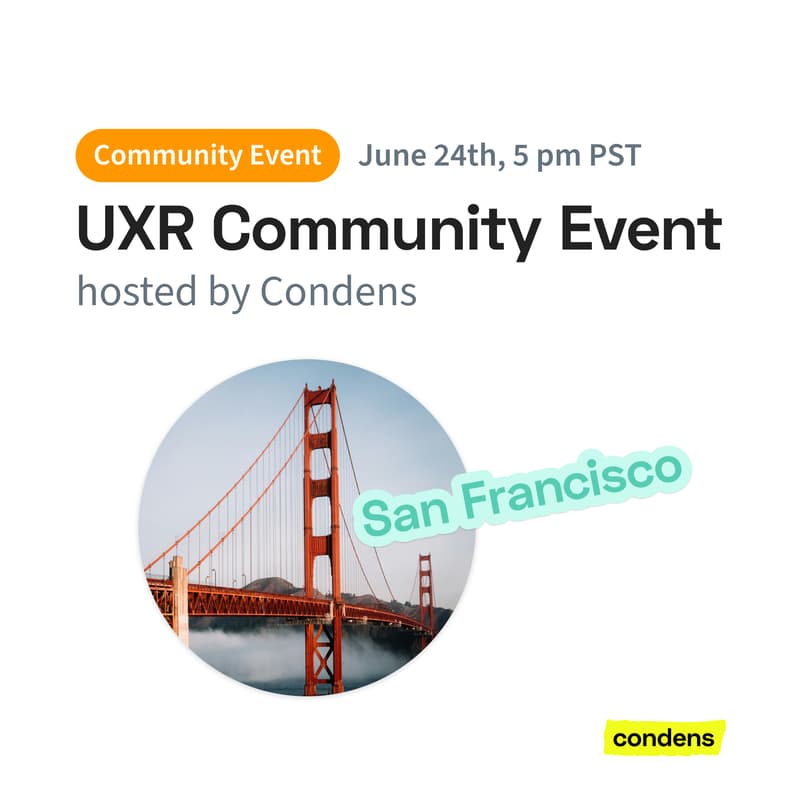 Cover Image for UXR Community Event San Francisco