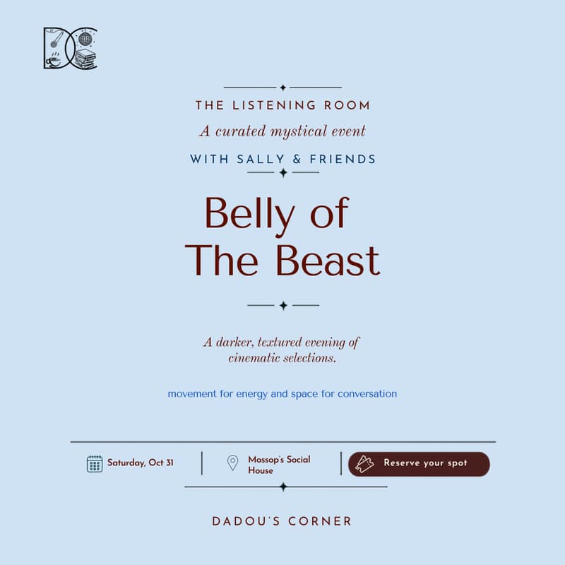Cover Image for Belly of the Beast with Sally Vusi & Friends (The Listening Room: Halloween Edition)