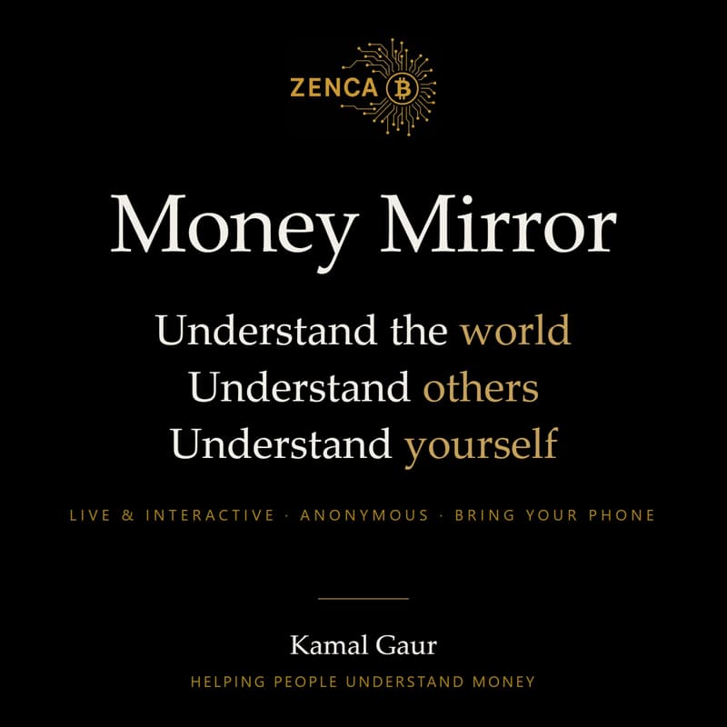 Cover Image for Money Mirror: A live session on money — with the room as the data.