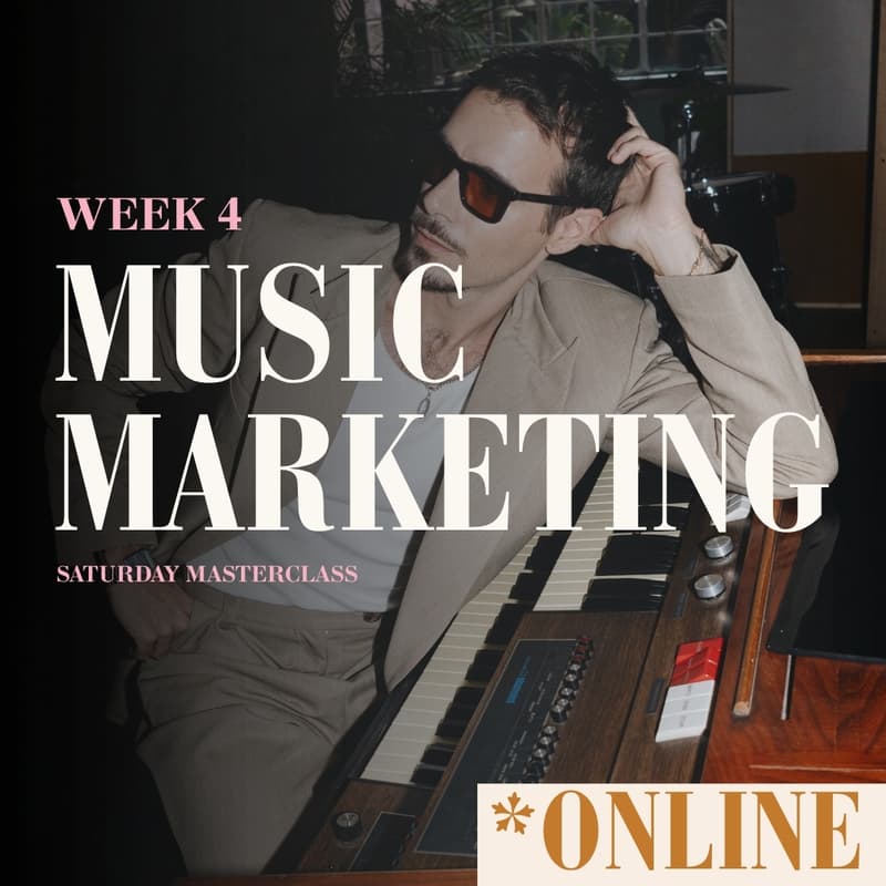 Cover Image for Summer Camp — Week 4: Music Marketing (Online)