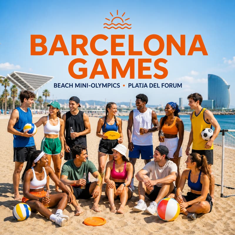 Cover Image for Barcelona Games · Social Beach Sports Meetup