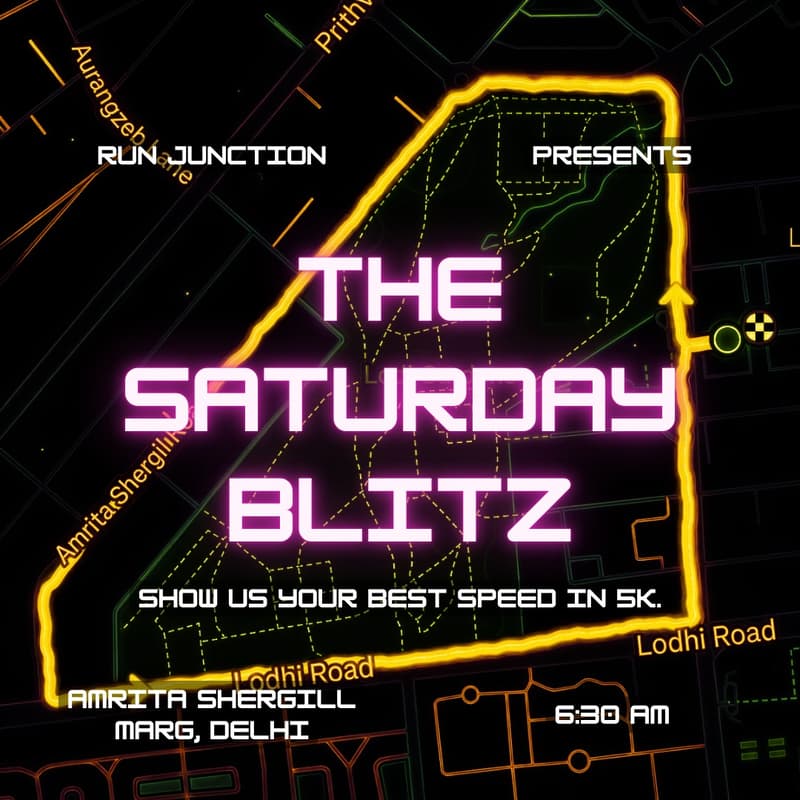 Cover Image for The Saturday Blitz ✨ | Amrita Shergill Marg 5k / Lodhi Garden 🏃🏽‍♂️