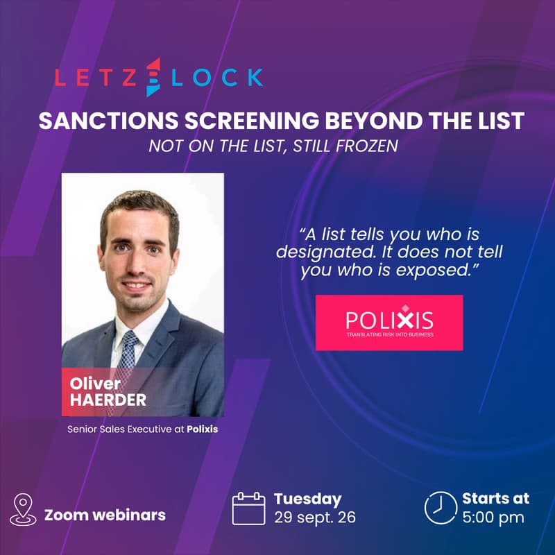 Cover Image for Sanctions Screening Beyond the List - Webinar