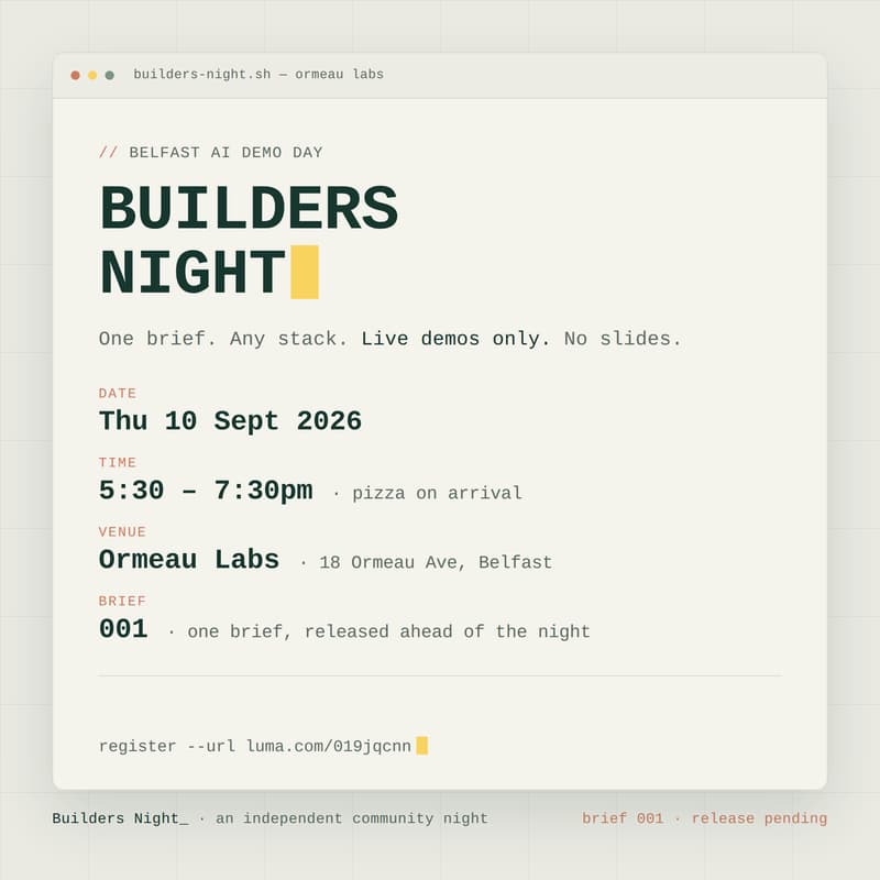 Cover Image for Builders Night