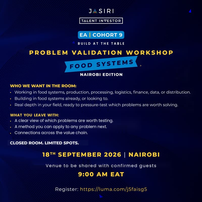 Cover Image for Problem Validation Workshop: Food Systems — Nairobi