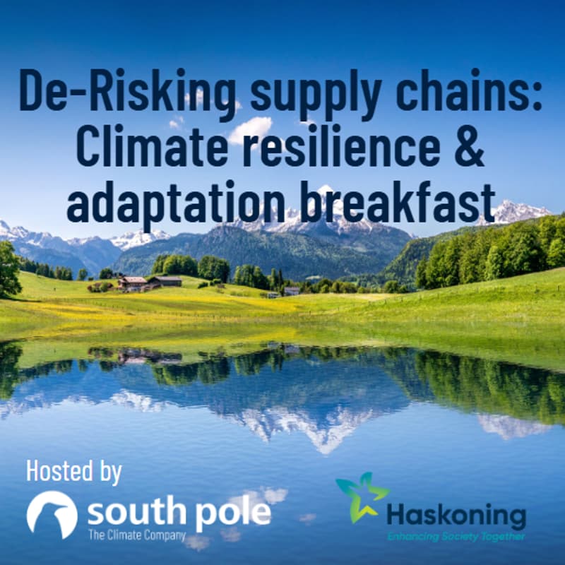Cover Image for De-Risking Supply Chains: Climate Resilience & Adaptation Breakfast