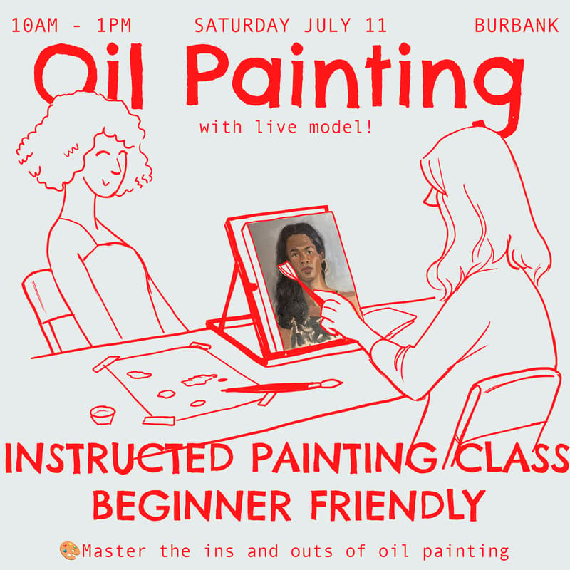 Cover Image for Oil Painting Class - Live Model (Portraits)