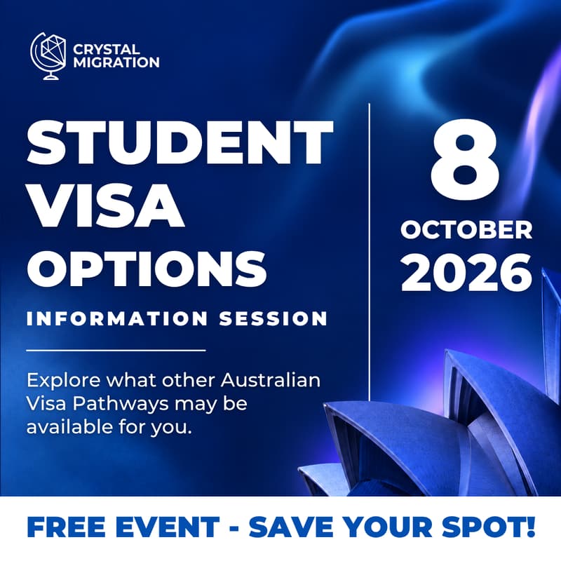 Cover Image for FREE Student Visa Options Information Session