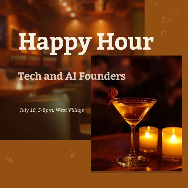 Cover Image for Tech and AI Founder Night!- West Village
