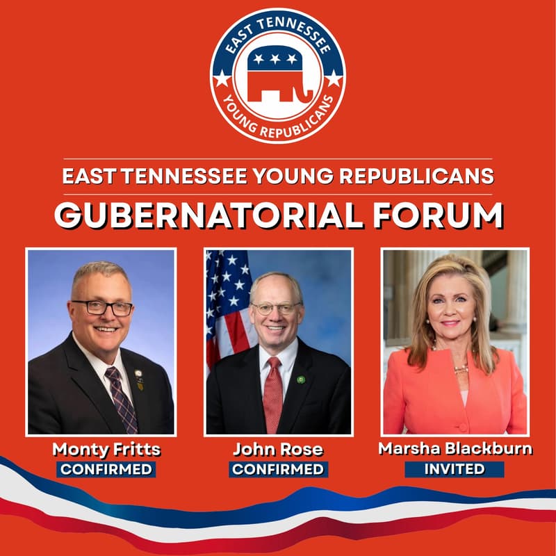 Cover Image for Gubernatorial Forum Hosted by East Tennessee Young Republicans