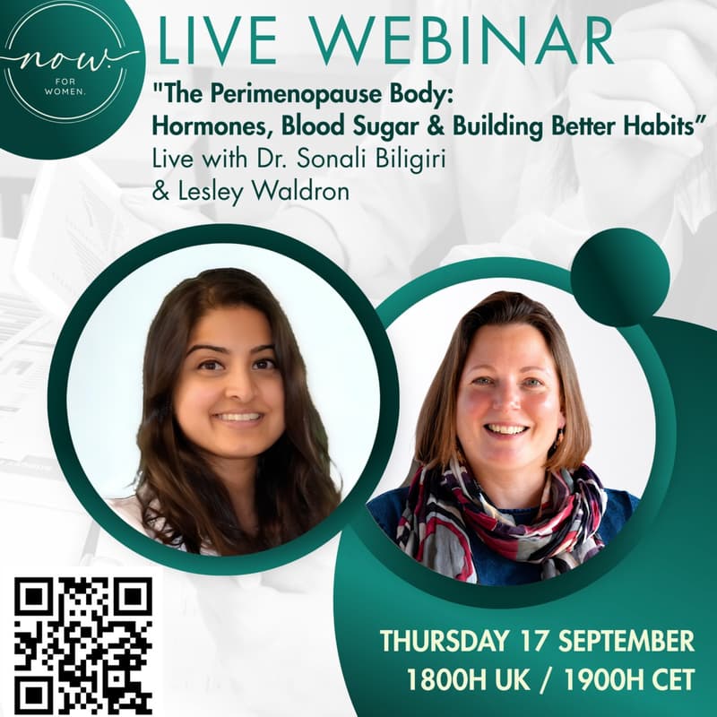 Cover Image for The Perimenopause Body: Hormones, Blood Sugar & Building Better Habits LIVE Webinar