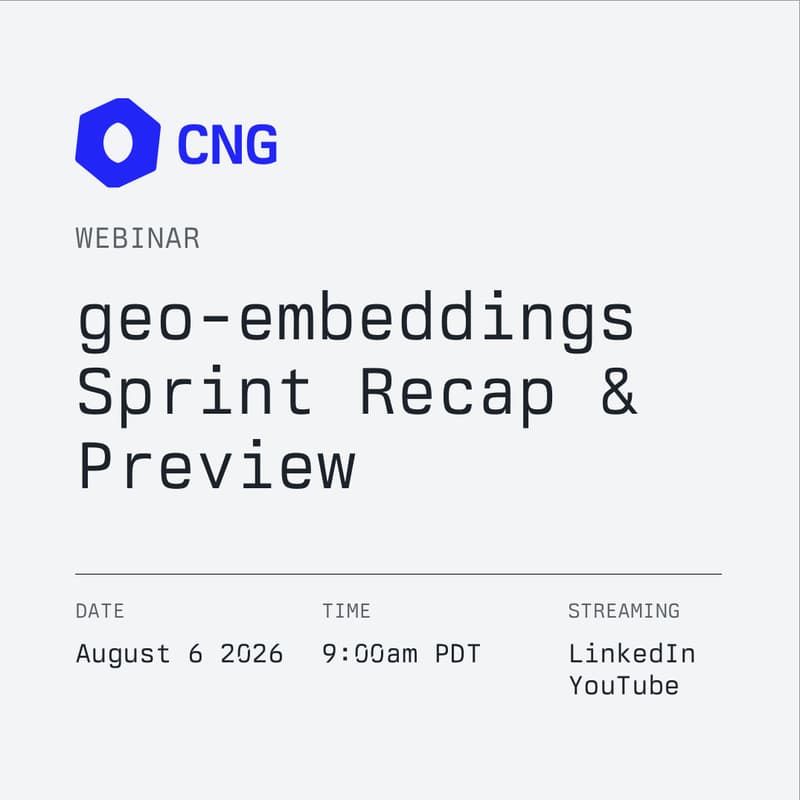 Cover Image for geo-embeddings Sprint Recap & Preview