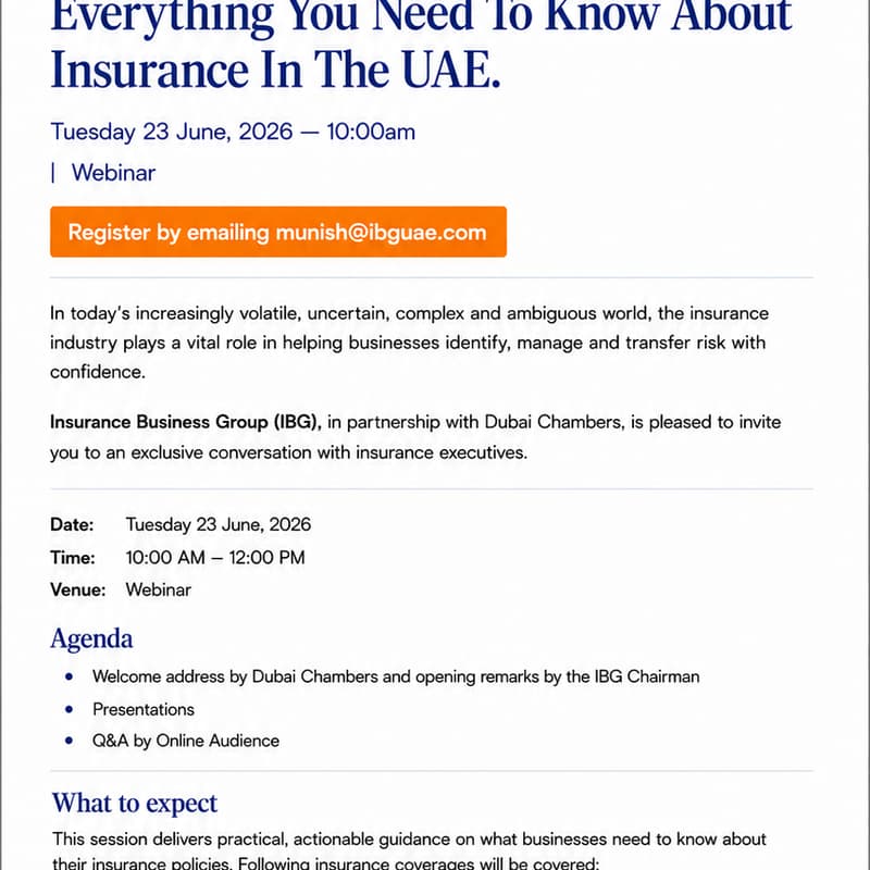 Cover Image for Everything You Need To Know About Insurance In the UAE