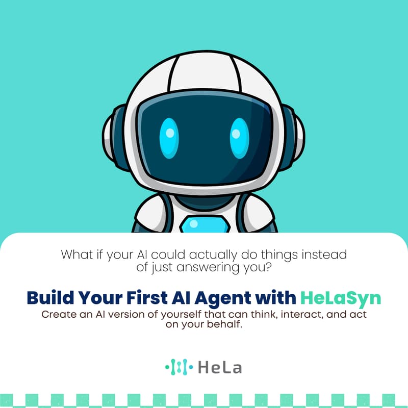 Cover Image for Build Your First AI Agent with HeLaSyn