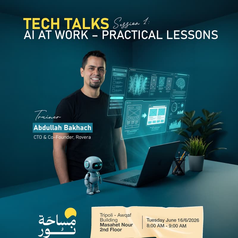 Cover Image for Tech Talk: AI in Work - Practical Lessons with Abdullah Bakhach