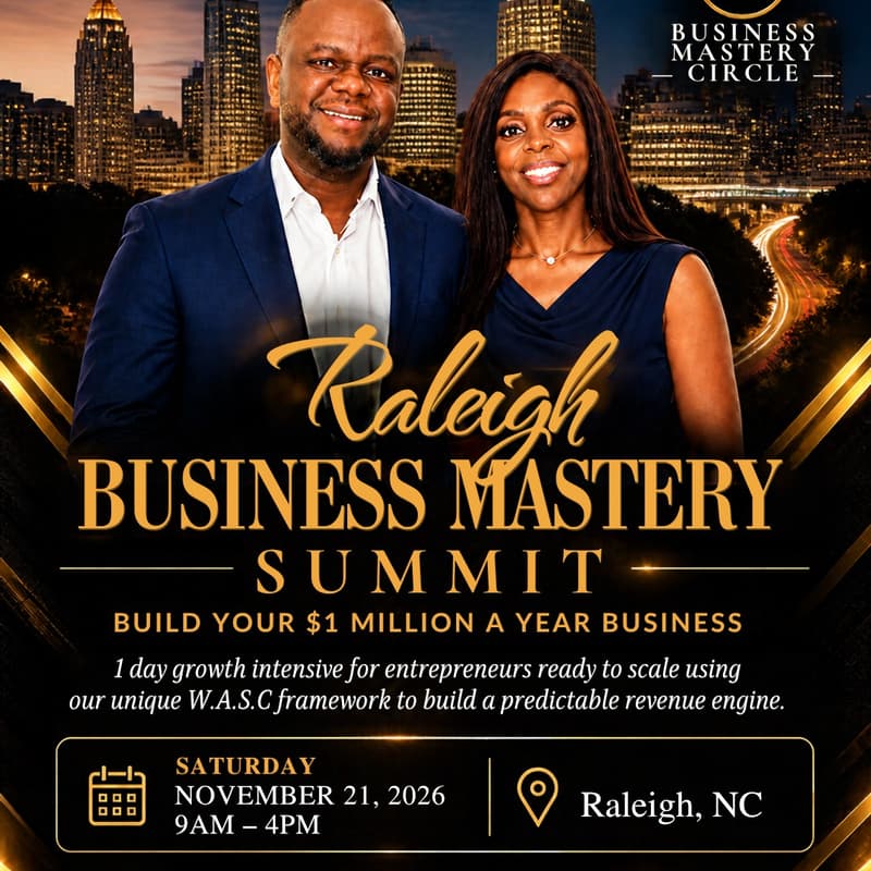 Cover Image for BUSINESS MASTERY SUMMIT RALEIGH, NC